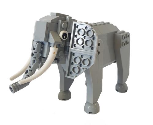 Bright Bricks Lego Elephant Model