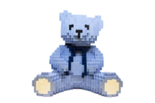 Blue Lego Teddy Bear