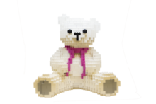 White Lego Teddy Bear